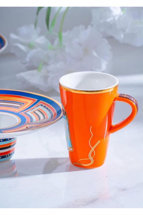 Acar Ranger  6 Kişilik Porselen Kahve Fincanı Takımı - 90 ML