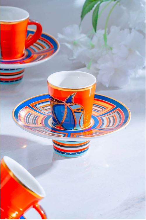 Acar Ranger  6 Kişilik Porselen Kahve Fincanı Takımı - 90 ML