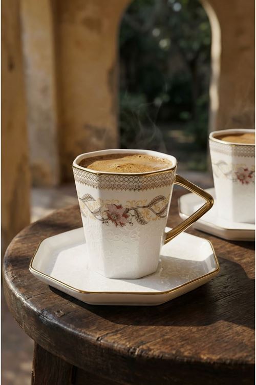 Acar Jocelyn 6 Kişilik Kahve Fincan Takımı - 90 ML