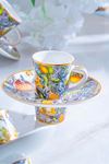Acar Capri 6 Kişilik Porselen Kahve Fincanı Takımı - 90 ML