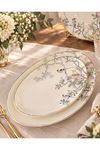 Bird Garden Krem 2li Oval Servis 30x21 26x16cm