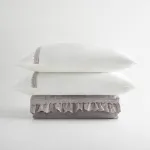 Alessa Çift Kişilik Pike Takımı Organik Pamuk Gri