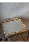 47*47 Döküm Dekoratif Gold Tepsi